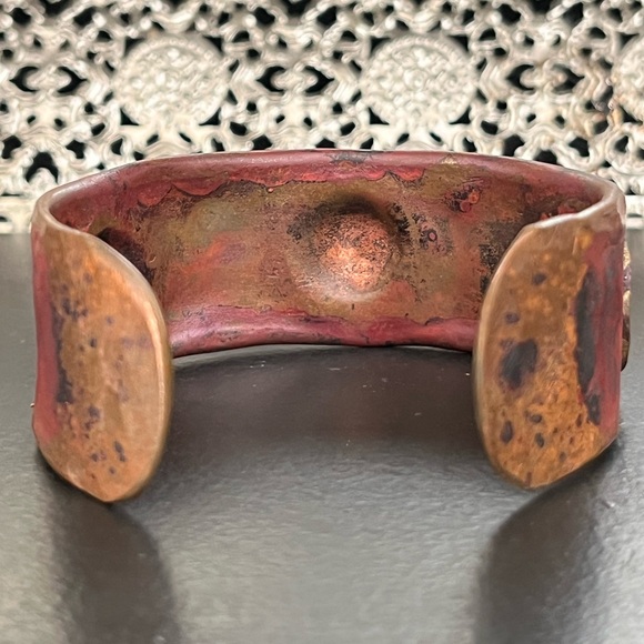 Artisan Copper and Mixed Metals Cuff Bracelet - Picture 8 of 12